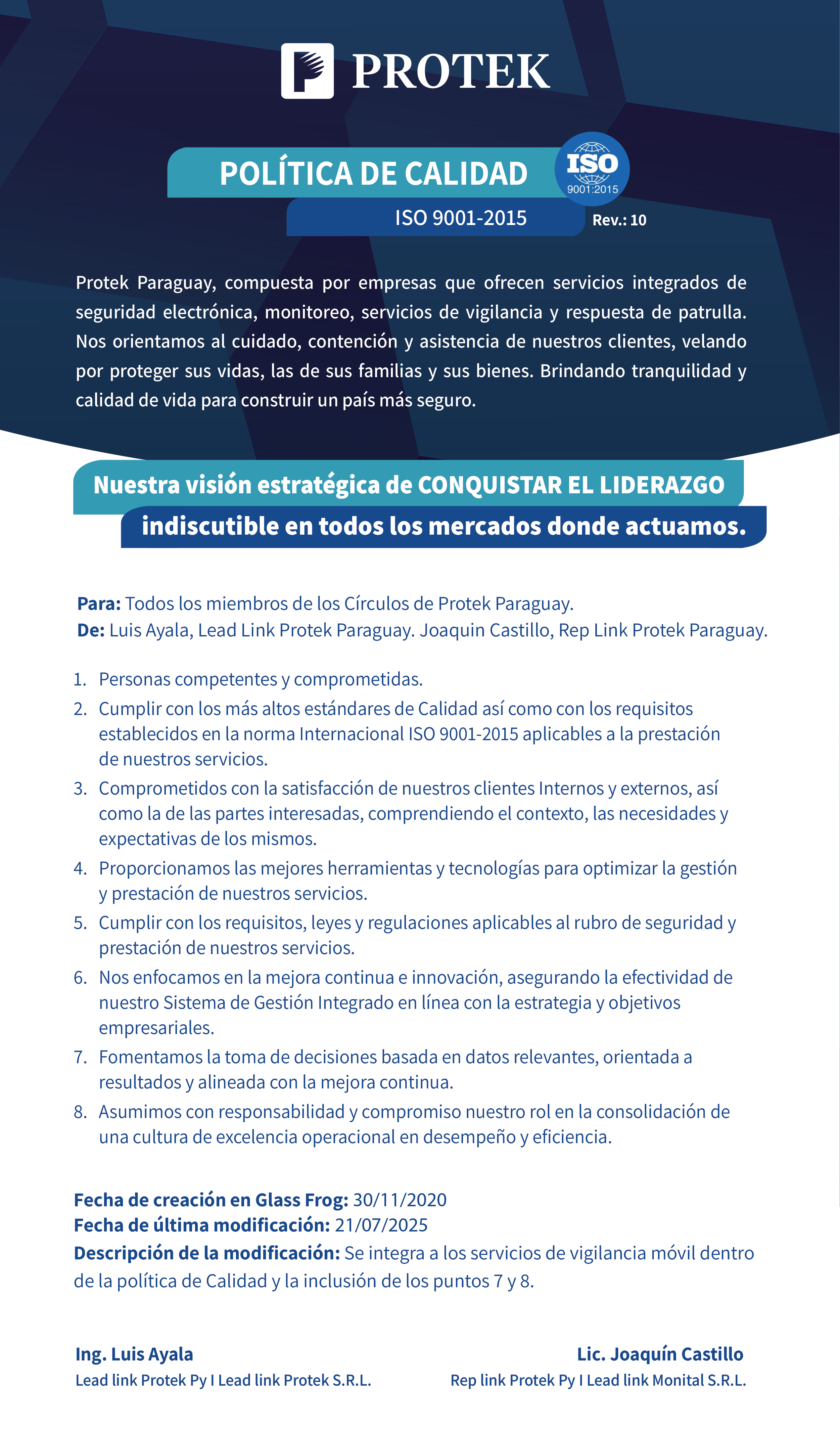 Política de Calidad